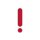 Red exclamation mark cartoon animated emoji