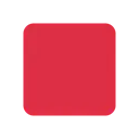 Red square cartoon animated emoji