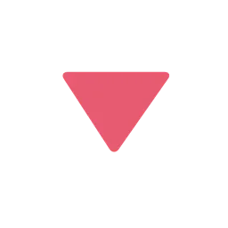 Red triangle pointed down animated emoji