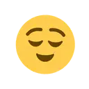 Relieved face cartoon animated emoji
