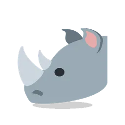 Rhinoceros animated emoji