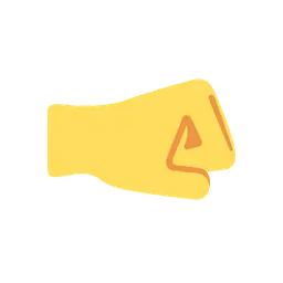 Right-facing fist animated emoji
