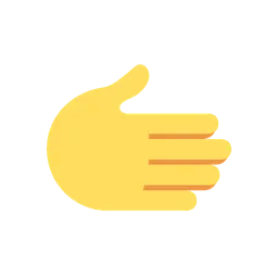 Rightwards hand animated emoji