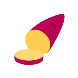 Roasted sweet potato animated emoji