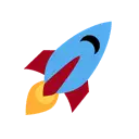 Rocket cartoon animated emoji