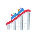 Roller coaster cartoon animated emoji