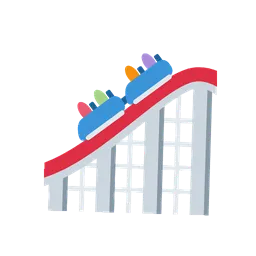 Roller coaster animated emoji
