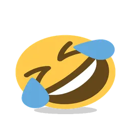 Rolling on the floor laughing animated emoji