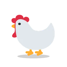 Rooster animated emoji