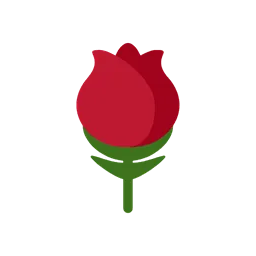 Rose animated emoji