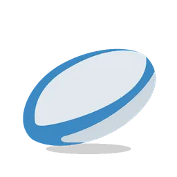 Rugby football animated emoji