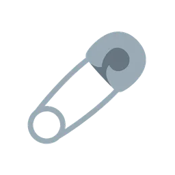 Safety pin animated emoji