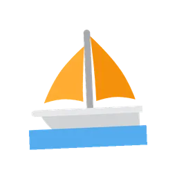 Sailboat animated emoji