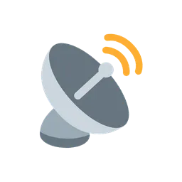 Satellite antenna animated emoji