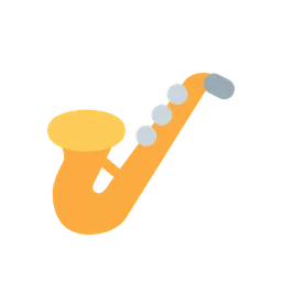 Saxophone animated emoji