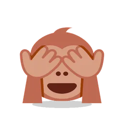 See-no-evil monkey animated emoji