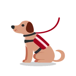 Service dog animated emoji