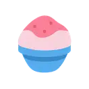 Shaved ice cartoon animated emoji