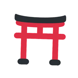 Shinto shrine animated emoji