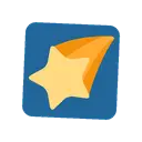 Shooting star cartoon animated emoji