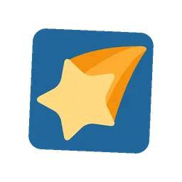 Shooting star animated emoji