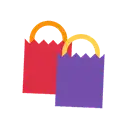 Shopping bags cartoon animated emoji