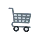 Shopping cart cartoon animated emoji