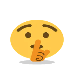 Shushing face animated emoji