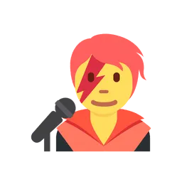 Singer animated emoji
