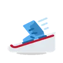 Skis cartoon animated emoji