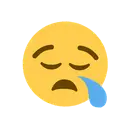 Sleepy face cartoon animated emoji