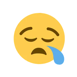 Sleepy face animated emoji