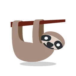 Sloth animated emoji