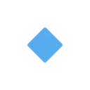 Small blue diamond cartoon animated emoji