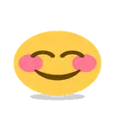 Smiling face with smiling eyes cartoon animated emoji