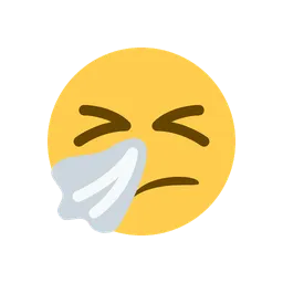 Sneezing face animated emoji
