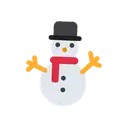 Snowman without snow cartoon animated emoji