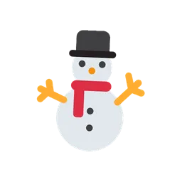 Snowman without snow animated emoji