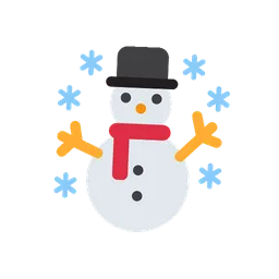 Snowman animated emoji