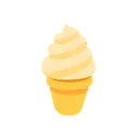 Soft ice cream cartoon animated emoji