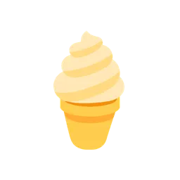 Soft ice cream animated emoji