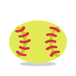 Softball animated emoji