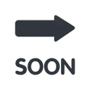 SOON arrow cartoon animated emoji