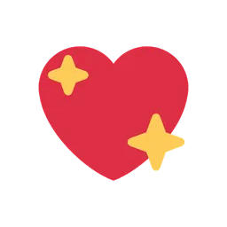 Sparkling heart animated emoji