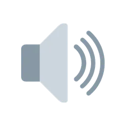 Speaker high volume animated emoji