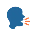 Speaking head cartoon animated emoji