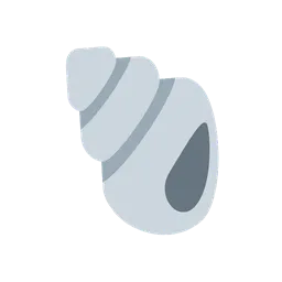 Spiral shell animated emoji