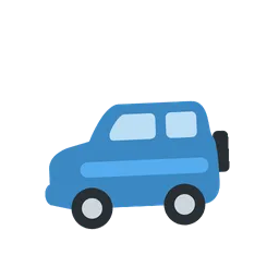 Sport utility vehicle animated emoji