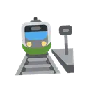 Station cartoon animated emoji