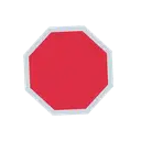 Stop sign cartoon animated emoji